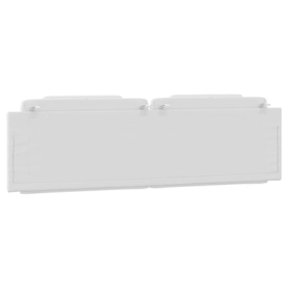 Kopfteil-Kissen "Viana" Weiß 183 cm Kunstleder