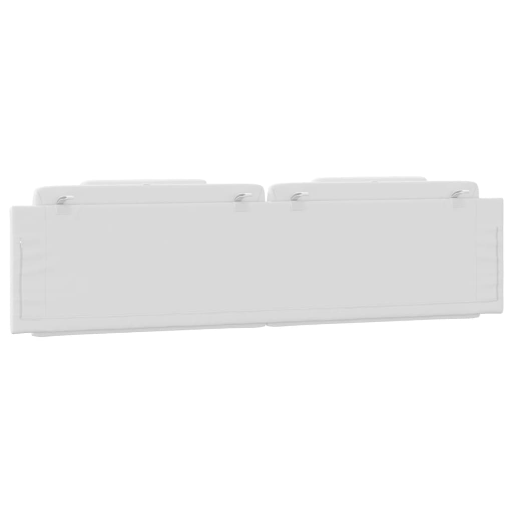 Kopfteil-Kissen "Viana" Weiß 200 cm Kunstleder