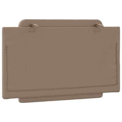 Kopfteil-Kissen "Zadar" Cappuccino-Braun 90 cm Kunstleder