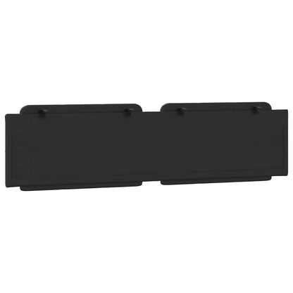 Kopfteil-Kissen "Zadar" Schwarz 193 cm Kunstleder