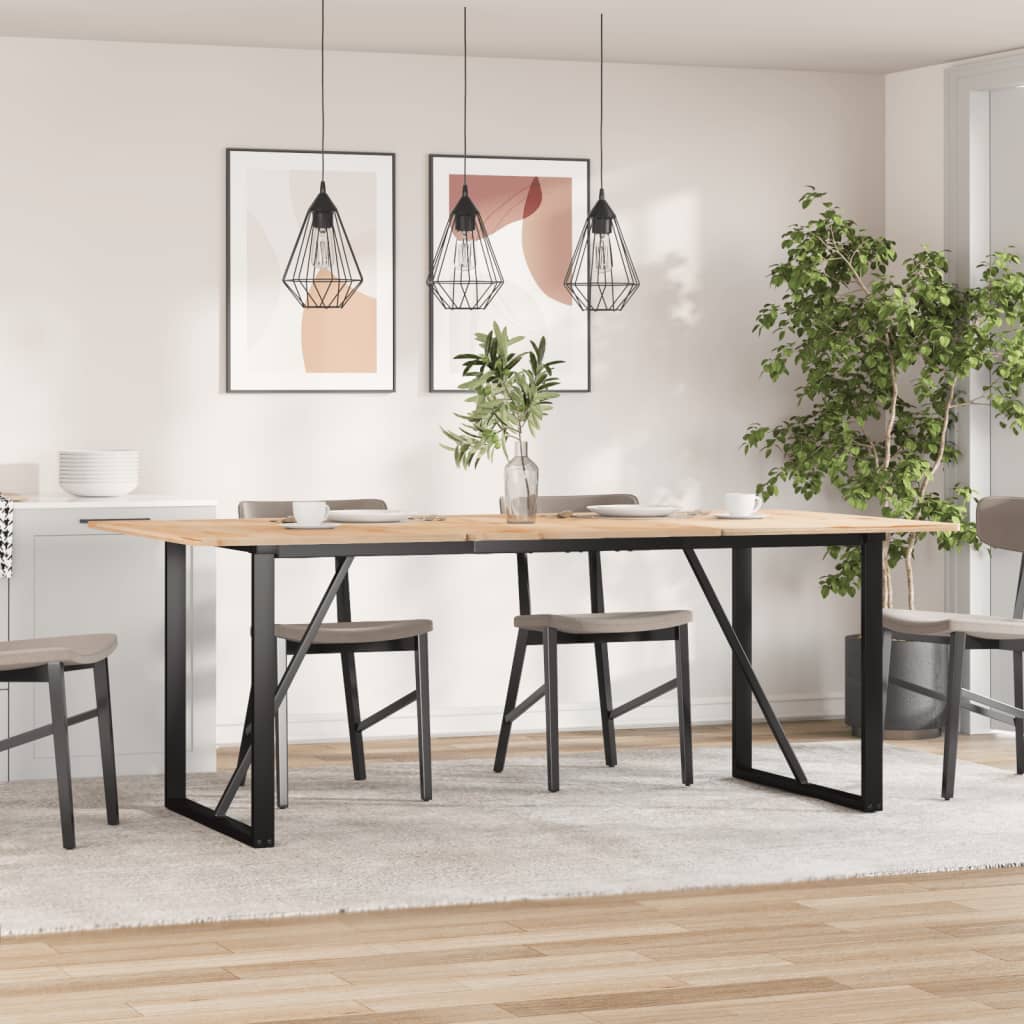 Esstisch-Gestell in O-Form 160x80x73 cm Stahl