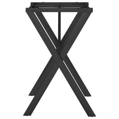 Esstisch-Gestell in X-Form 60x50x73 cm Stahl
