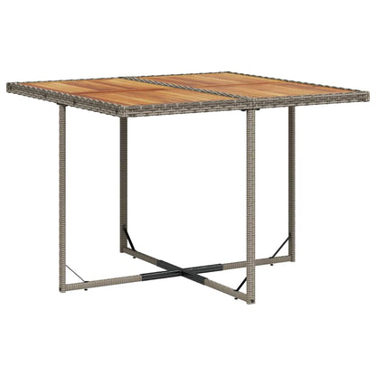 9-tlg. Garten-Essgruppe mit Kissen Beige Poly Rattan