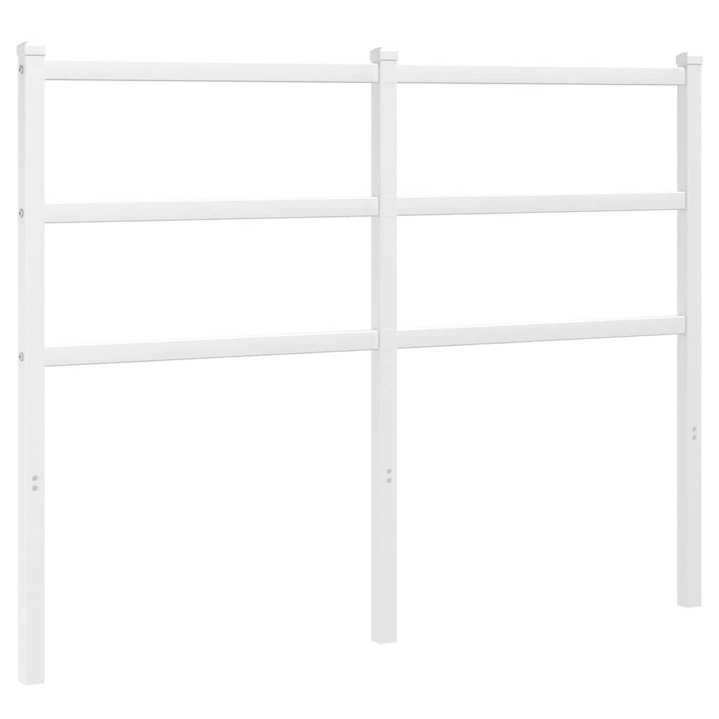 Ersatz-Kopfteil Metall Weiß 120 cm