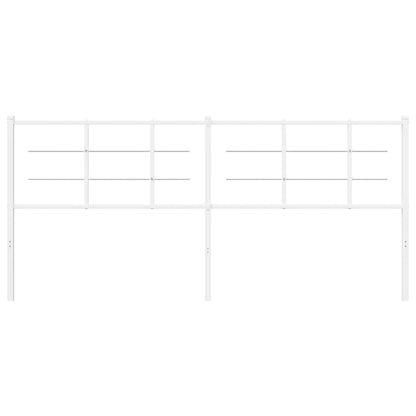 Ersatz-Kopfteil Metall Weiß 200 cm