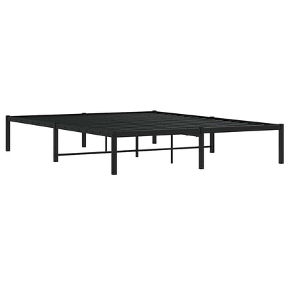 Bettgestell Metall Schwarz 160x200 cm