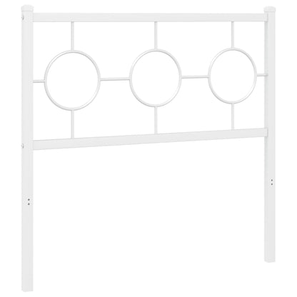 Ersatz-Kopfteil Metall Weiß 90 cm