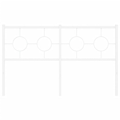 Ersatz-Kopfteil Metall Weiß 140 cm