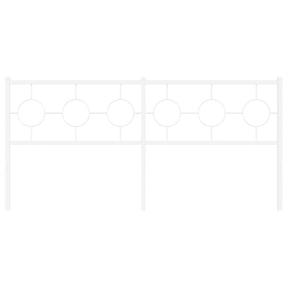 Ersatz-Kopfteil Metall Weiß 180 cm