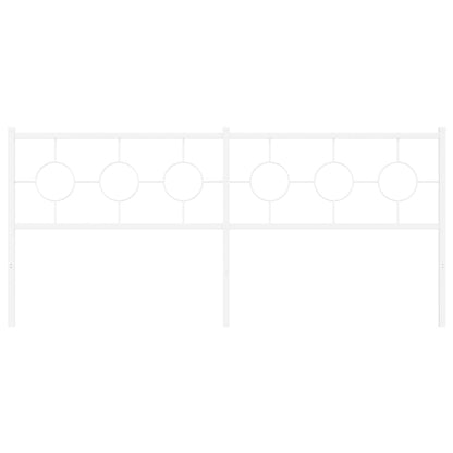 Ersatz-Kopfteil Metall Weiß 200 cm