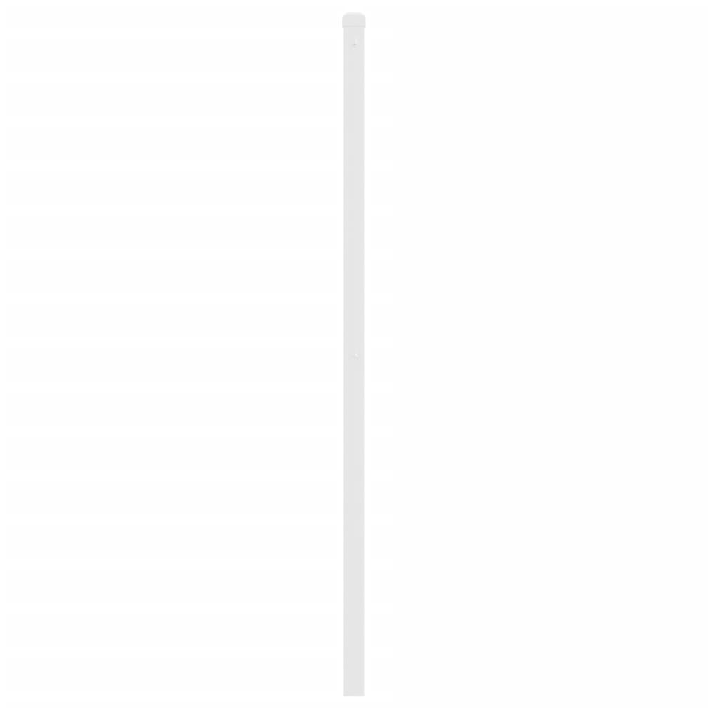 Ersatz-Kopfteil Metall Weiß 200 cm