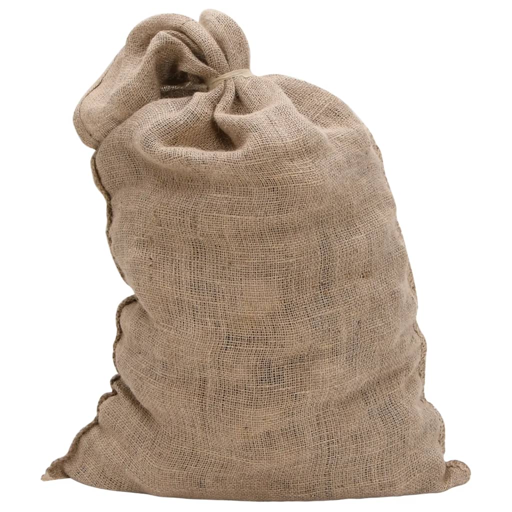 Jutesäcke 5 Stück 60 x 105 cm 100 % Jute 220 g/m²