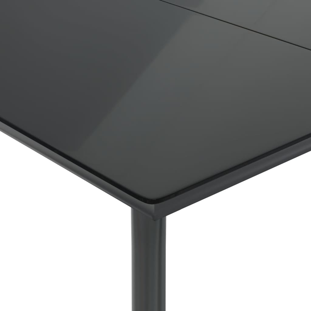 5-tlg. Garten-Essgruppe mit Kissen Braun Poly Rattan