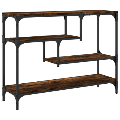 Konsolentisch Räuchereiche 100x30x75 cm Holzwerkstoff