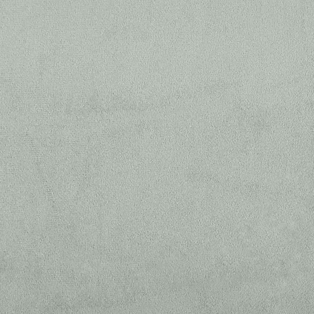 Bettgestell ohne Matratze "Hanko" Hellgrau 120x200 cm Samt