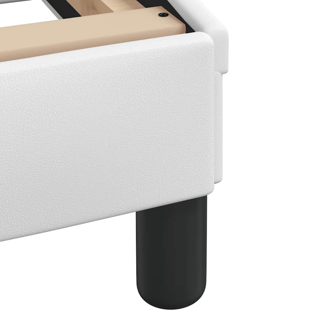 Bettgestell ohne Matratze "Hvar" Weiß 160x200 cm Kunstleder