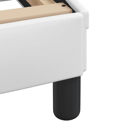 Bettgestell ohne Matratze "Hvar" Weiß 180x200 cm Kunstleder