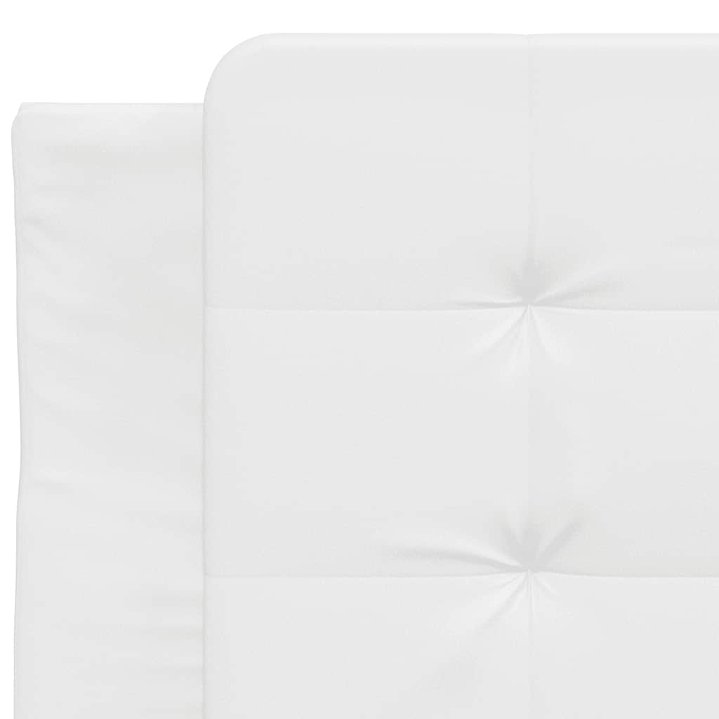 Bettgestell ohne Matratze "Zadar" Weiß 100x200 cm Kunstleder