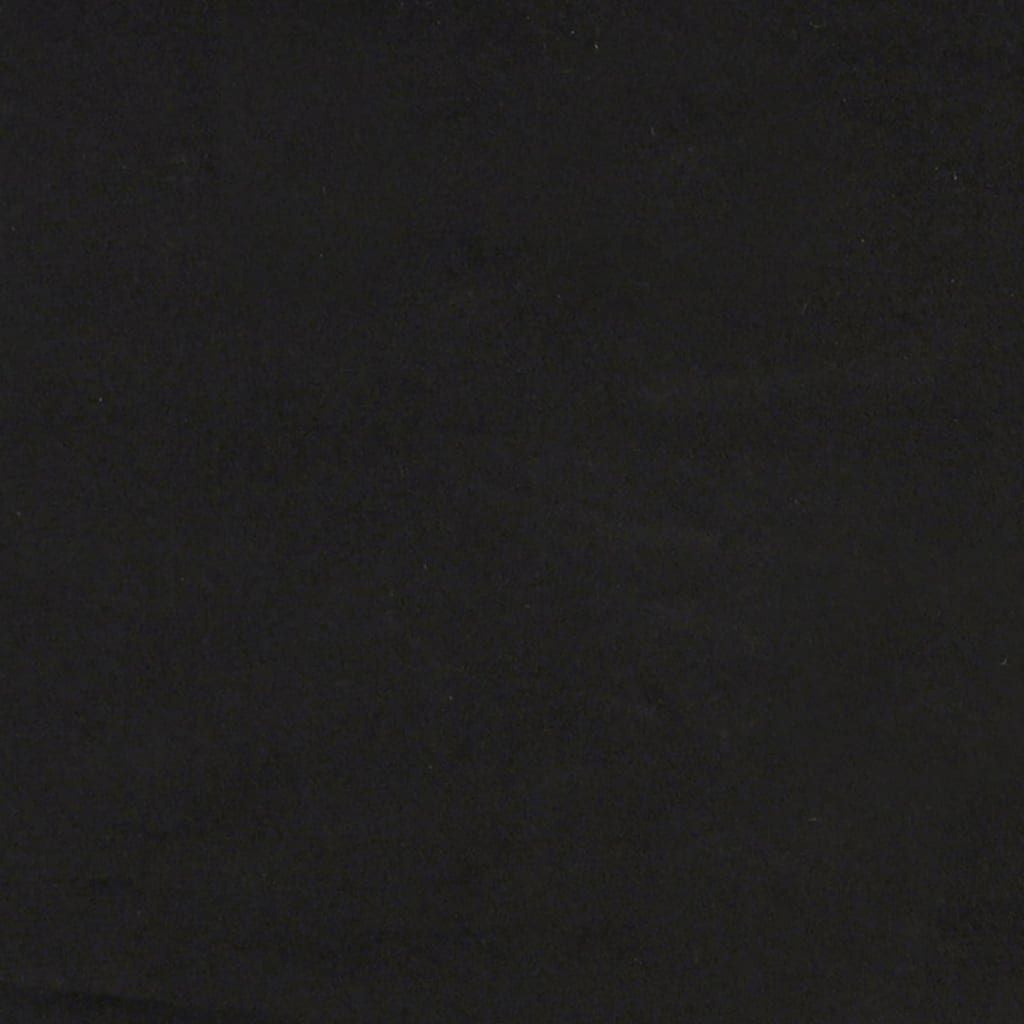 Bett mit Matratze "Dover" Schwarz 80x200 cm Samt