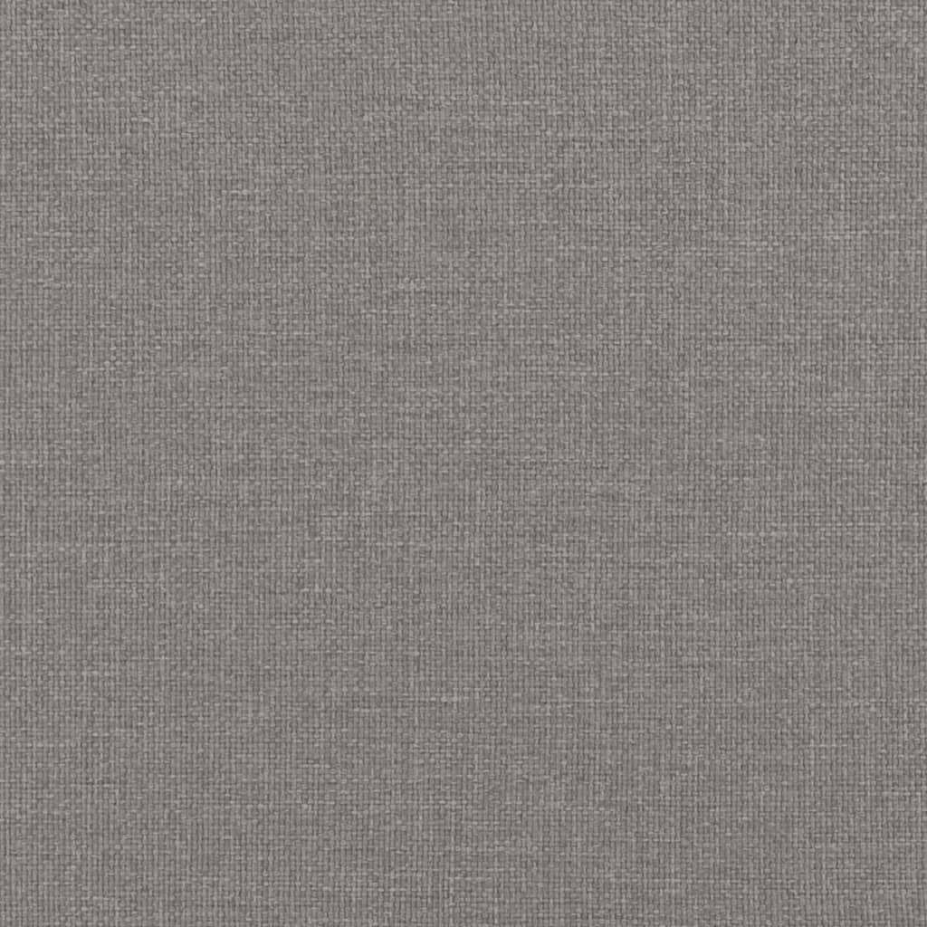Bett mit Matratze "Dover" Taupe 90x200 cm Stoff