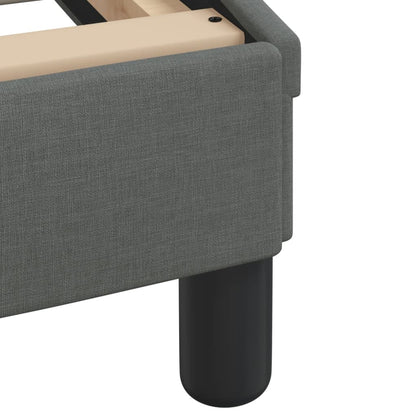 Bett mit Matratze "Dover" Dunkelgrau 160x200 cm Stoff