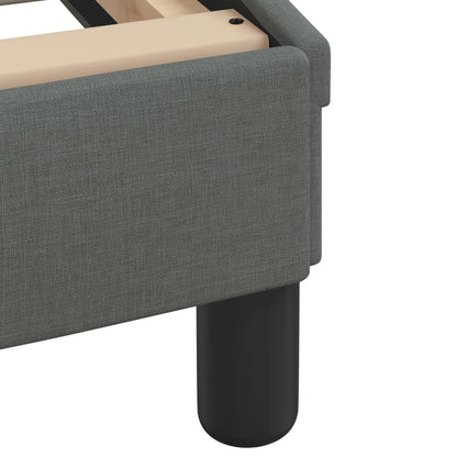 Bett mit Matratze "Hvar" Dunkelgrau 120x200 cm Stoff