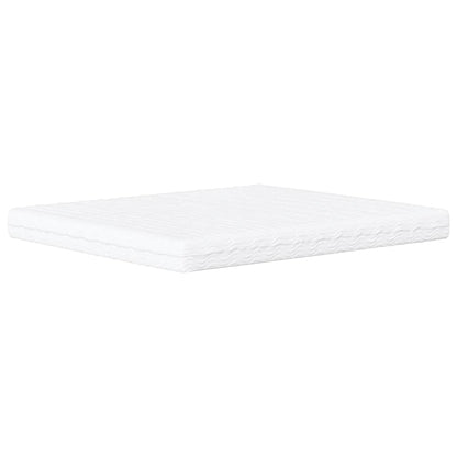 Bett mit Matratze "Hanko" Blau 180x200 cm Samt