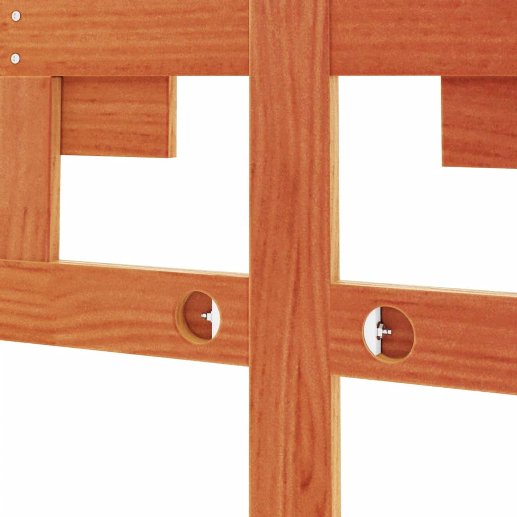 Kopfteil Wachsbraun 135 cm Massivholz Kiefer