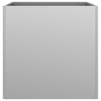 Pflanzkübel Silbern 49x47x46 cm Verzinkter Stahl