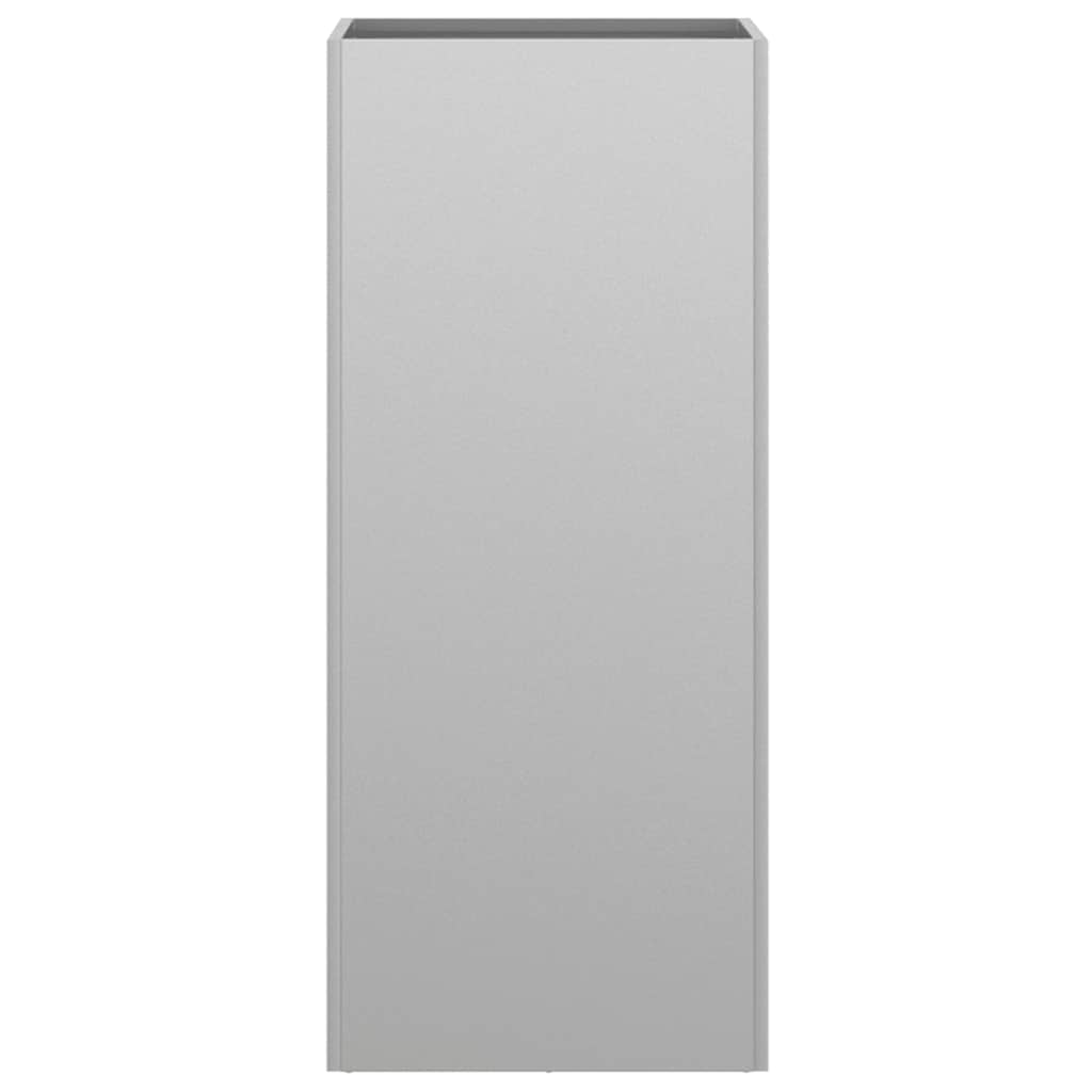 Pflanzkübel Silbern 32x29x75 cm Verzinkter Stahl