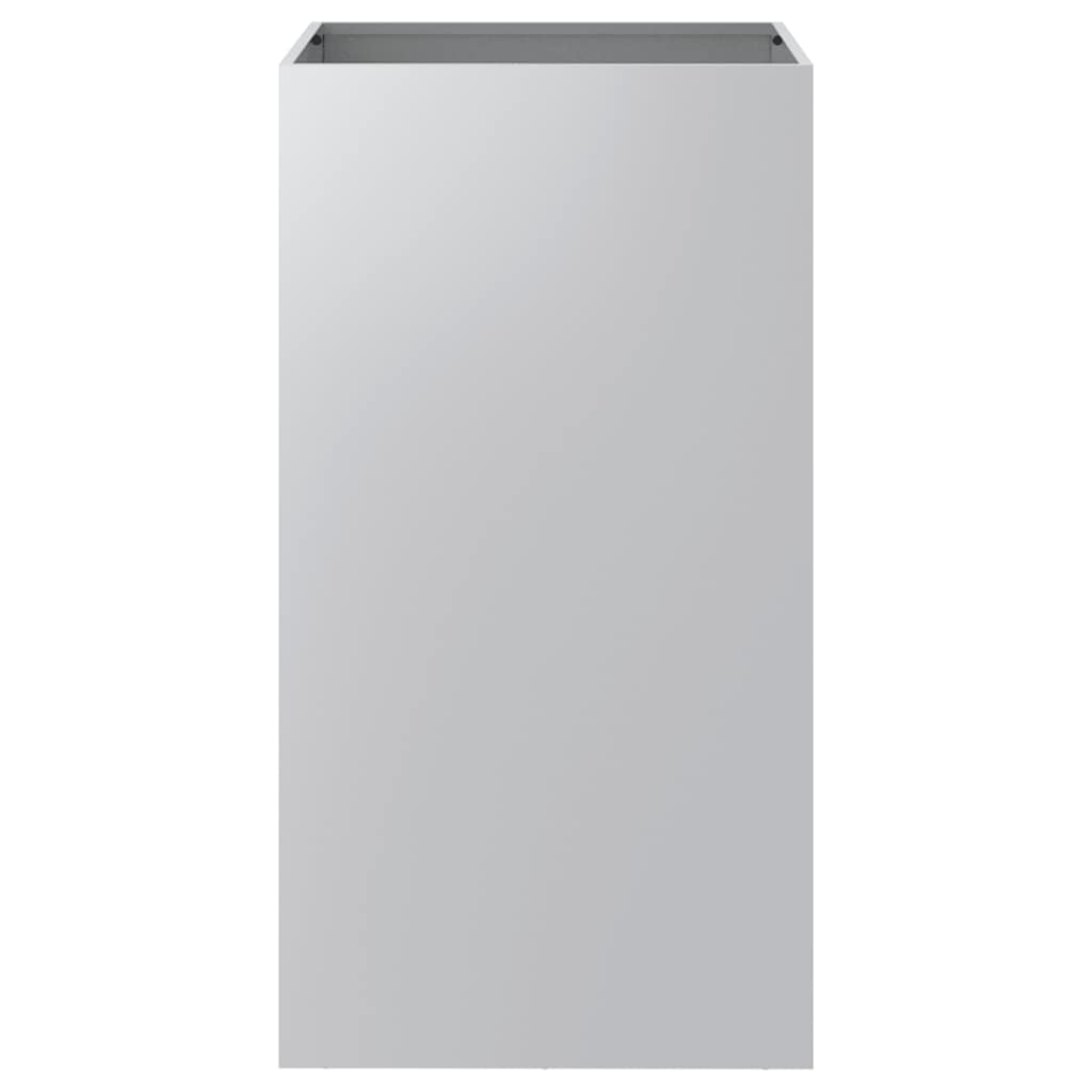 Pflanzkübel Silbern 42x38x75 cm Verzinkter Stahl