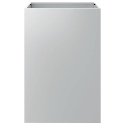 Pflanzkübel Silbern 52x48x75 cm Verzinkter Stahl