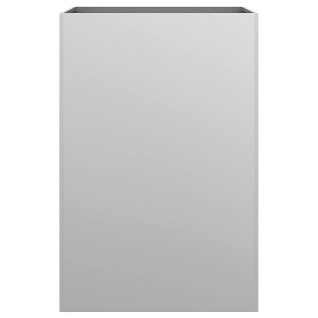 Pflanzkübel Silbern 52x48x75 cm Verzinkter Stahl