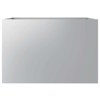 Pflanzkübel Silbern 62x47x46 cm Verzinkter Stahl