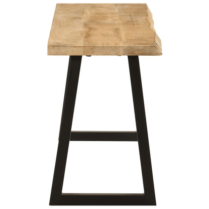 Bank Baumkante 105 cm Massivholz Mango