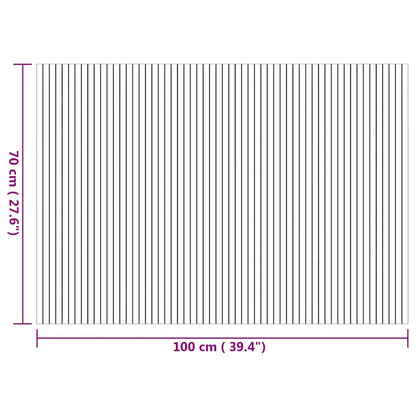 Teppich Rechteckig Natur 70x100 cm Bambus