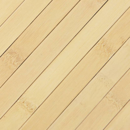 Teppich Rechteckig Hell Natur 100x300 cm Bambus