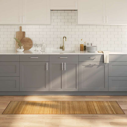 Teppich Rechteckig Natur 60x200 cm Bambus