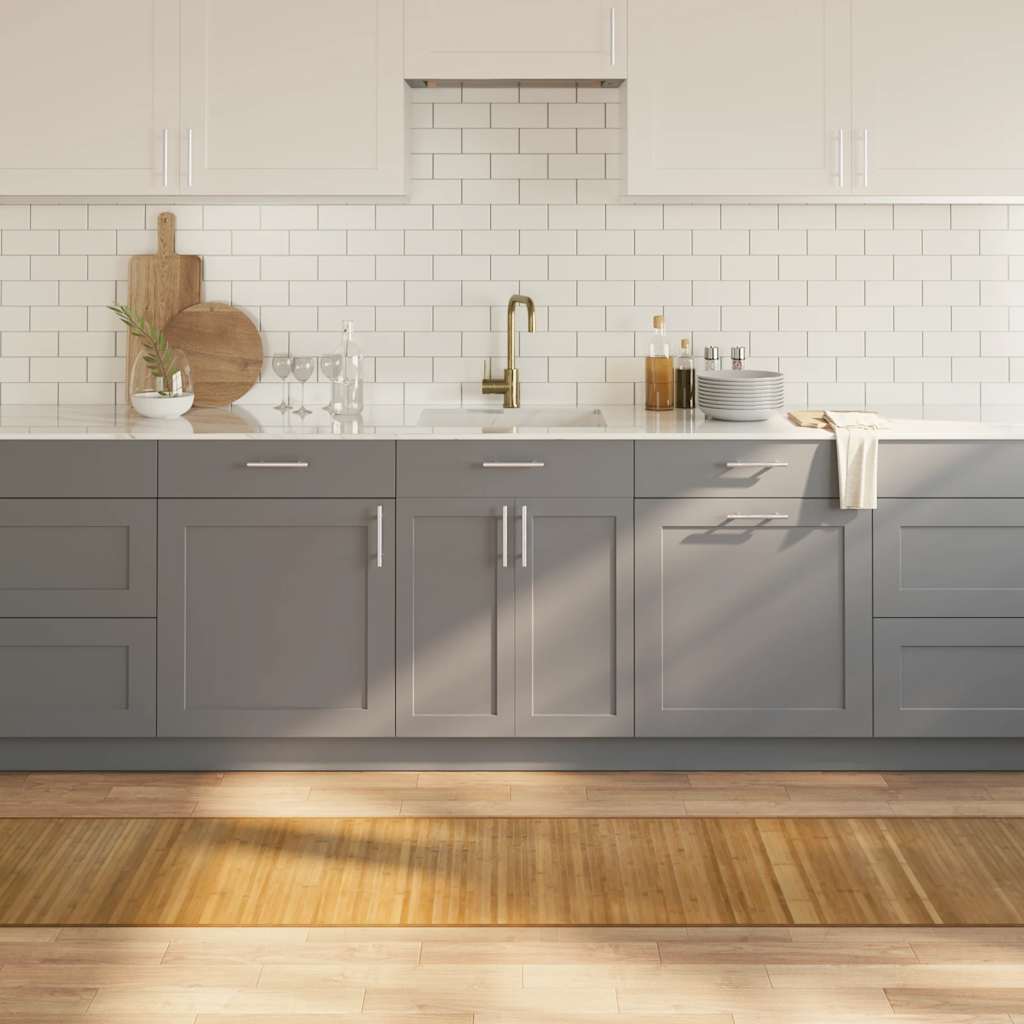 Teppich Rechteckig Natur 60x300 cm Bambus