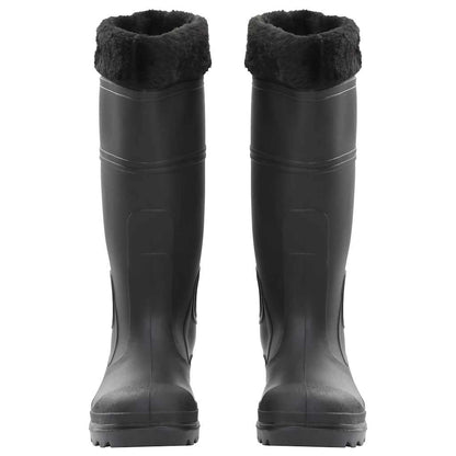 Gummistiefel mit Herausnehmbarem Innenfutter Schwarz Gr. 39 PVC