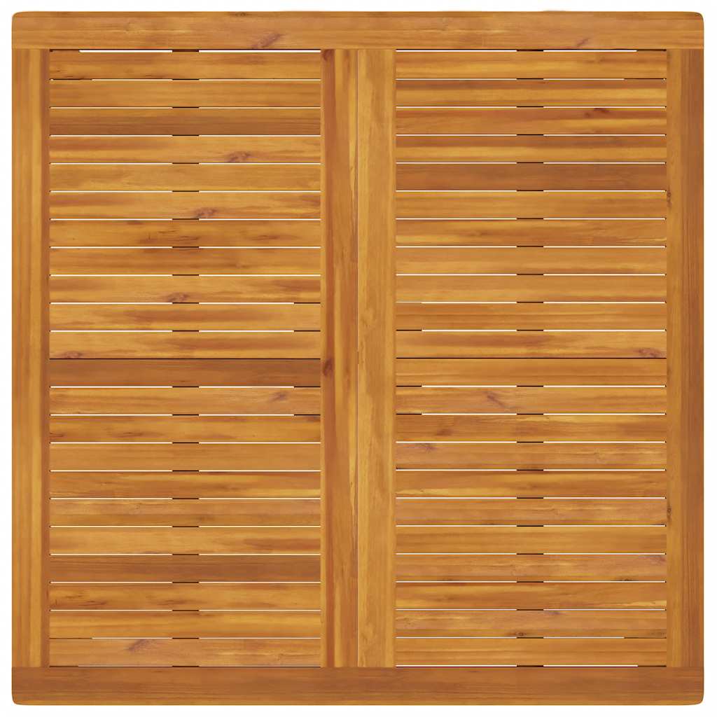 Garten-Esstisch 110x110x75 cm Massivholz Akazie