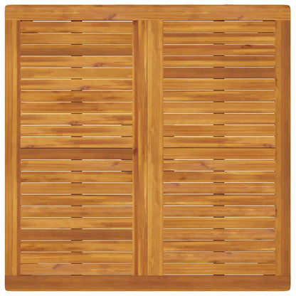 Garten-Esstisch 110x110x75 cm Massivholz Akazie