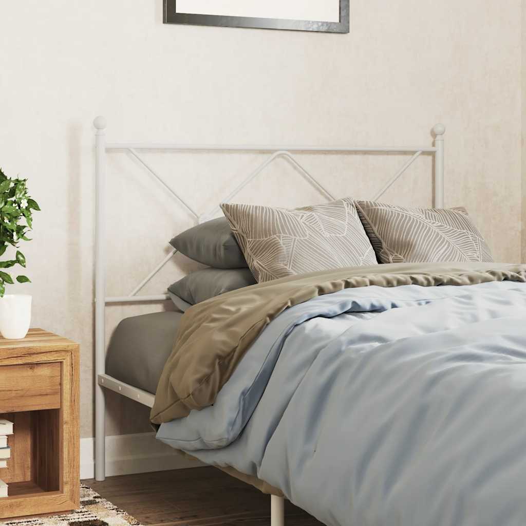 Ersatz-Kopfteil Metall Weiß 107 cm