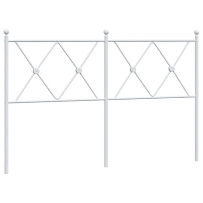Ersatz-Kopfteil Metall Weiß 137 cm