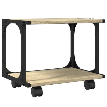 Druckerständer 2 Ablagen Sonoma-Eiche 41x28x33,5 cm