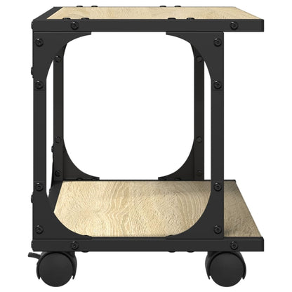 Druckerständer 2 Ablagen Sonoma-Eiche 41x28x33,5 cm