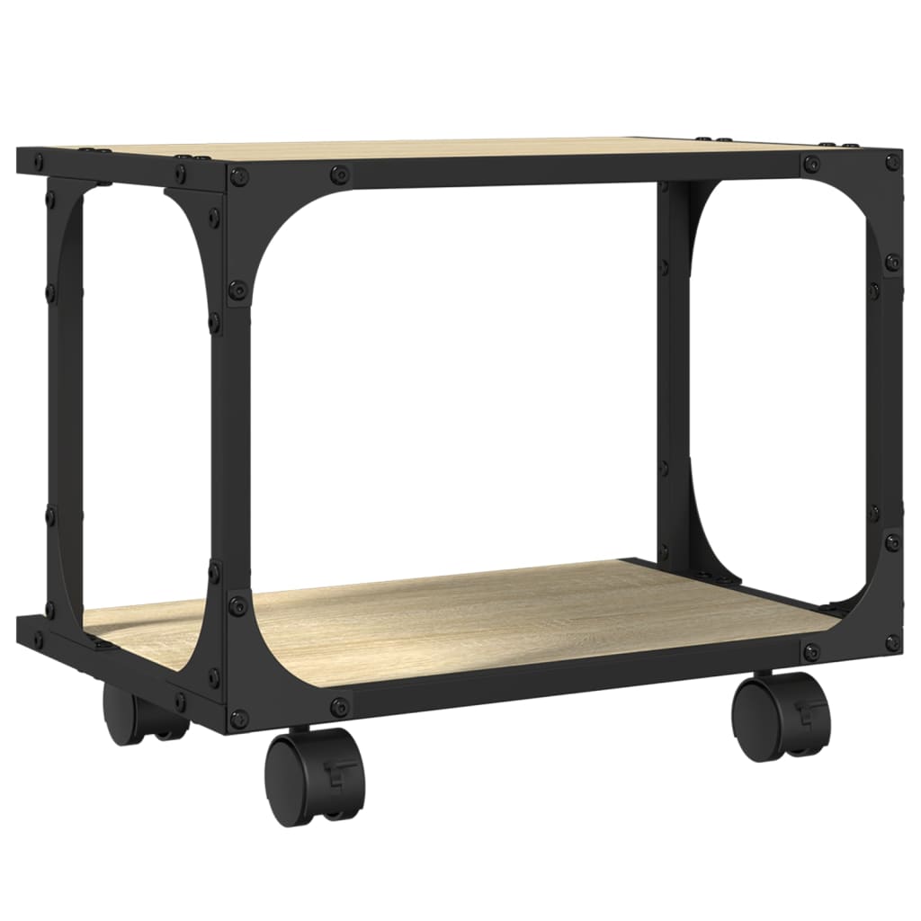 Druckerständer 2 Ablagen Sonoma-Eiche 41x28x33,5 cm