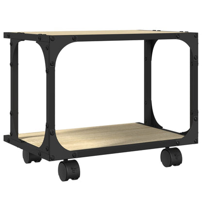 Druckerständer 2 Ablagen Sonoma-Eiche 41x28x33,5 cm