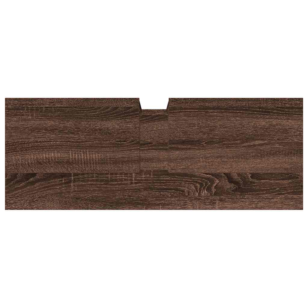 Waschbeckenunterschrank Braun Eiche 80x30x60 cm Holzwerkstoff
