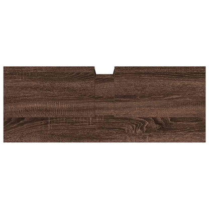 Waschbeckenunterschrank Braun Eiche 80x30x60 cm Holzwerkstoff